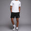 Ensemble t-shirt blanc et short homme WDW porté à l'entraînement